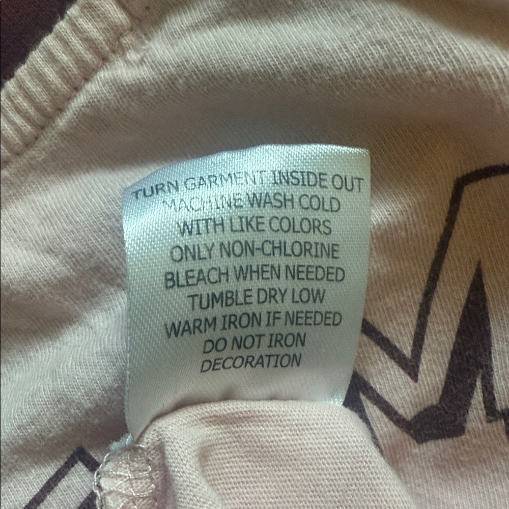 Rebellious One Pink Long Sleeve Tee with Coffee Cup Design - Picture 6 of 7